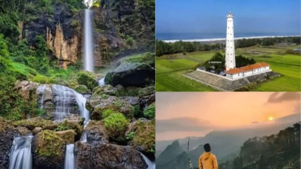 Destinasi wisata alam menarik di Purworejo. (Kolase Berbagai Sumber)