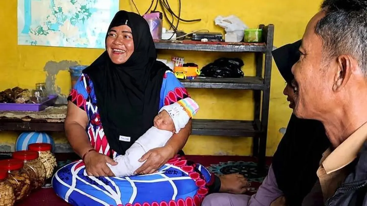 Bayi bernama Muhammad MBG Subianto mendadak viral di media sosial. (ISTIMEWA)