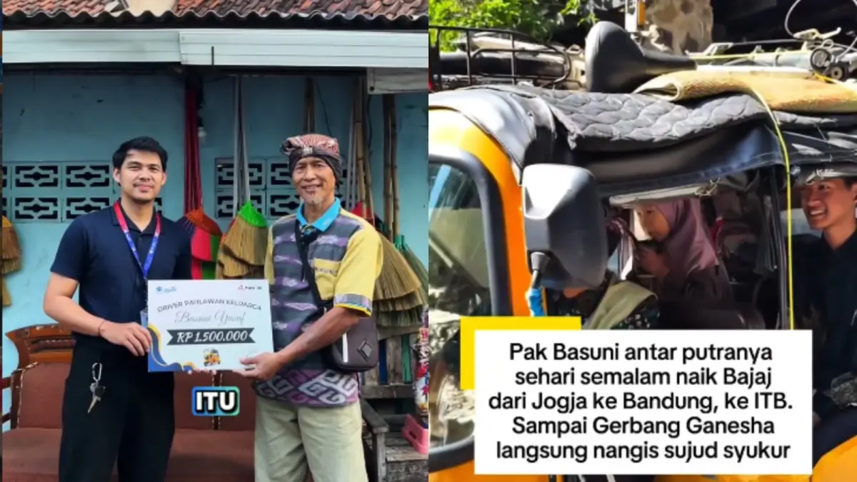 Basuni Yusuf (56), sopir bajaj asal Tegalrejo, Kota Yogyakarta. (Kolase)