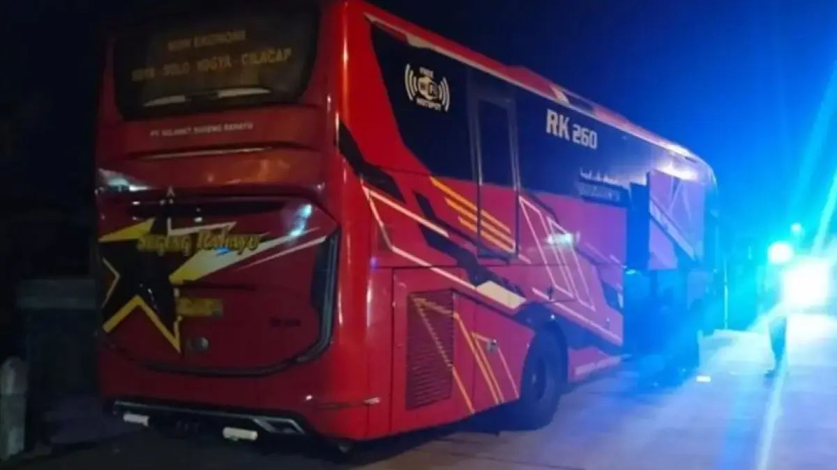 Bus Sugeng Rahayu. (Dok Polres Kulon Progo)