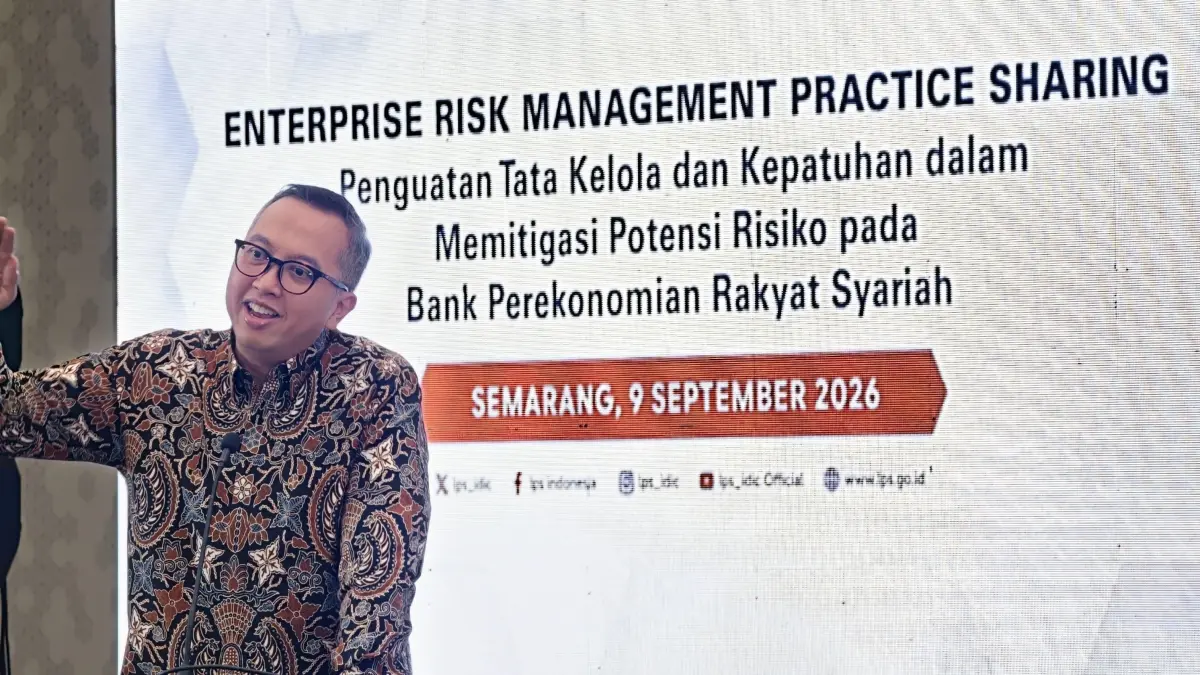 Direktur Eksekutif Tata Kelola, Risiko dan Kepatuhan LPS Arinto Wicaksono