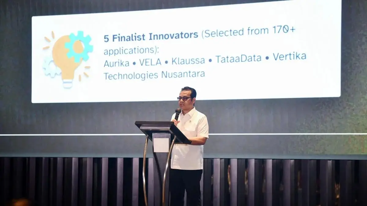 Wakil Menteri Komunikasi dan Digital Nezar Patria dalam acara AI Incubation for Public Sector Demo Day 2026 (Dok. ANTARA)