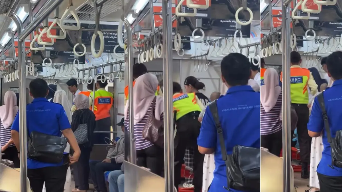 Ibu Melahirkan di Dalam KRL Serpong, Petugas dan Penumpang Ibu-Ibu Sigap Bantu Persalinan