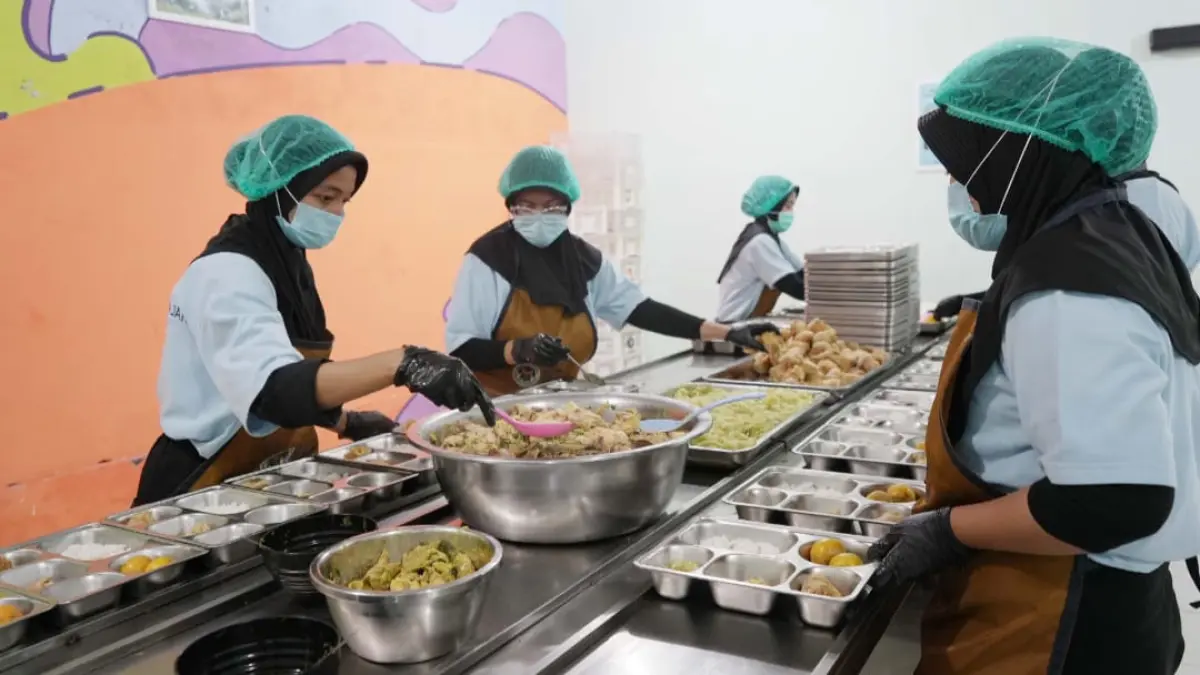 Dapur MBG sebagai tempat produksi MBG. (Sumber: Badan Gizi Nasional)