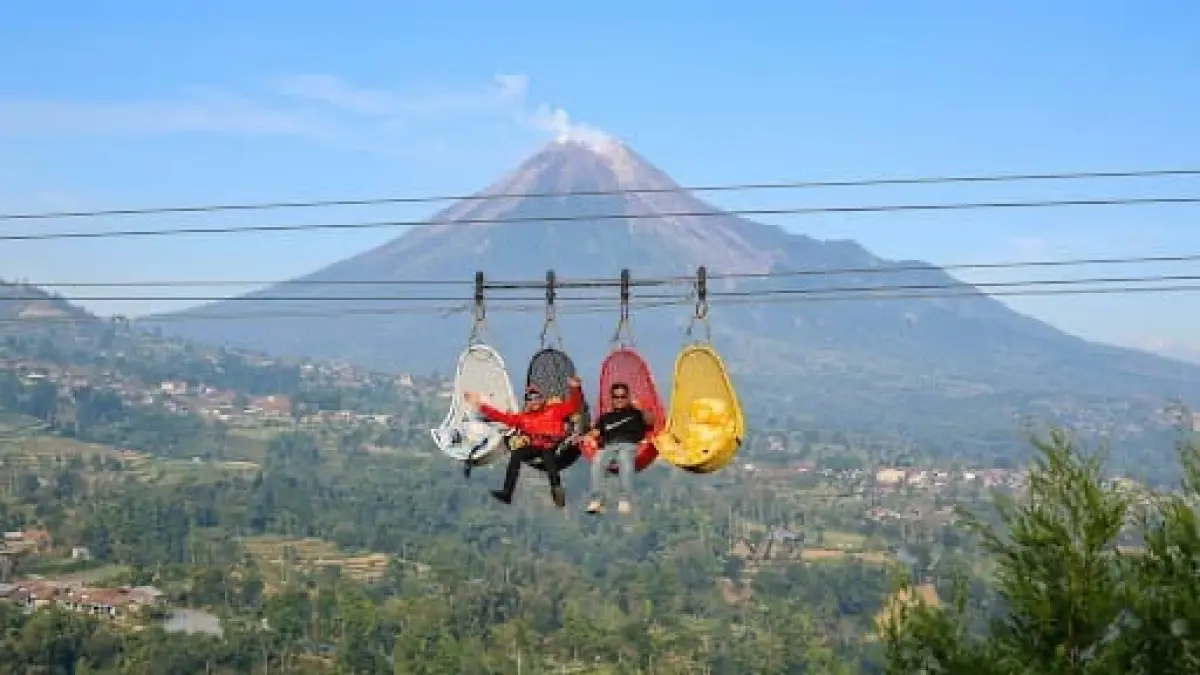 Ketep Pass Uji Coba Wahana Gondola
