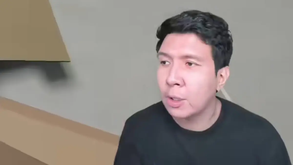 Windah Basudara berbicara tentang Karhutla di siaran. (Sumber: Tiktok/@bocilyujeong)
