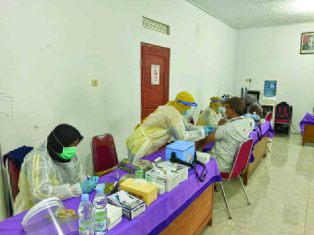 Jatah vaksin yang didapatkan Kabupaten Kebumen, sudah banyak digunakan untuk petugas pelayanan publik.