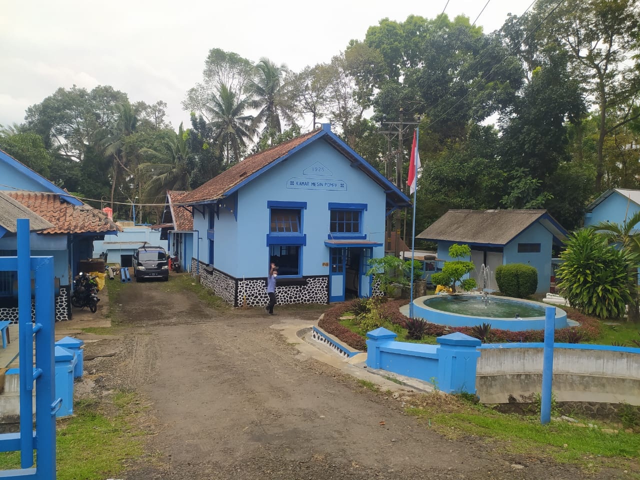 Penampakan Rumah Pompa Tuksongo yang masih memompa air bersih untuk wilayah perkotaan Purworejo kemarin (29/9).
