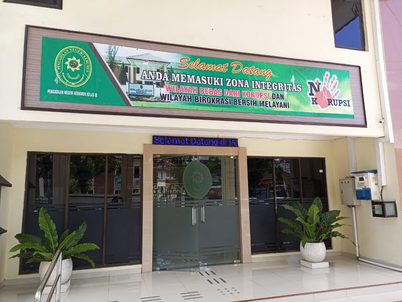 LENGANG: Aktivitas pelayanan terpadu satu pintu (PTSP) Pengadilan Negeri Kebumen.