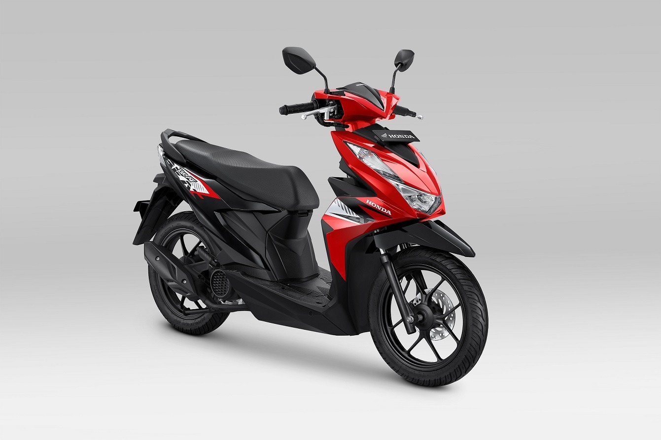 TAMPILAN BARU: New Honda BeAT hadir dengan pilihan warna baru yang dibalut dengan gaya Deluxe Green. (HONDA FOR RADAR JOGJA)
