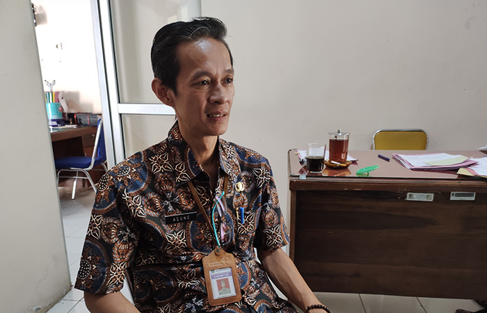 Kepala Dinas Penanaman Modal dan Pelayanan Terpadu Satu Pintu (DPTMPTSP) Purworejo Agung Wibowo.JIHAN ARON VAHERA/RADAR PURWOREJO