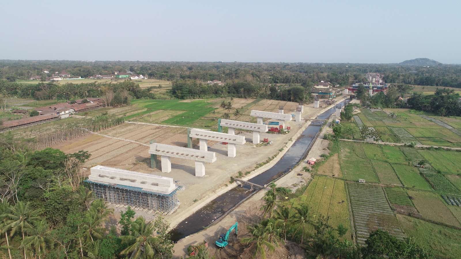 DIKERJAKAN: Kondisi pembangunan proyek Tol Jogja-Bawen Seksi 1 Ruas Jogjakarta-SS Banyurejo.HUMAS PT JASAMARGA JOGJA BAWEN
