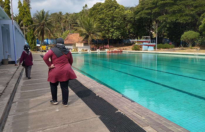 ASET DAERAH: Suasana kolam renang Arta Tirta Purworejo setelah sekian lama ditutup oleh Pemkab Purworejo.JIHAN ARON VAHERA/RADAR JOGJA