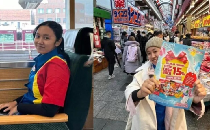 Vania kasir viral Indomaret sudah sampai di Jepang