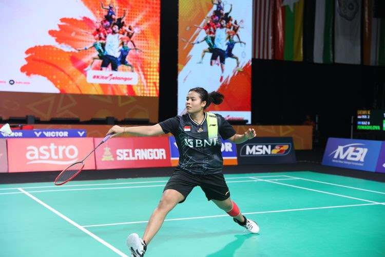 LAGA INTERNASIONAL: Atlet asal Buleleng, Komang Ayu Cahya Dewi saat tampil pada kejuaraan Badminton Championships (BATC) 2024 di Malaysia.