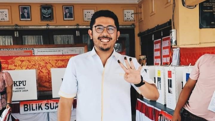 PENDATANG BARU: Caleg Partai Golkar, Agung Bagus Pratiksa Linggih.