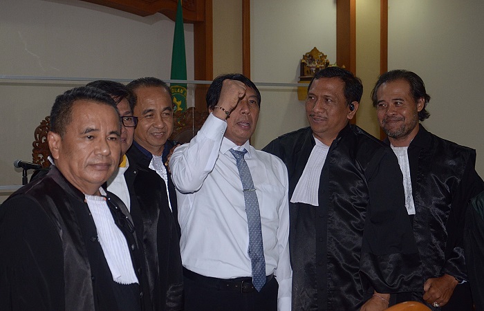 Tim Kuasa Hukum Prof Antara. Diantaranya ada Hotman Paris.
