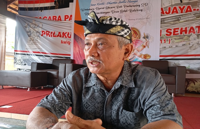 Kelian Desa Adat Buleleng, Nyoman Sutrisna menghimbau agar tetap menjaga toleransi, mengingat Hari Suci Nyepi dan awal puasa jatuh bersamaan.