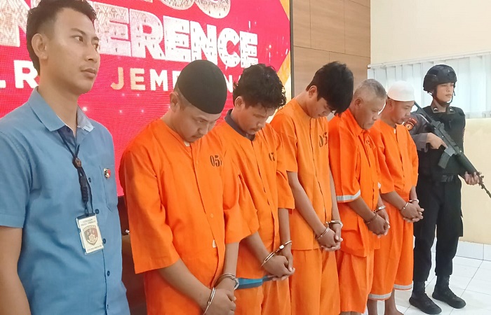 Tiga pelaku pencurian speedometer truk dan dua pelaku pencurian motor diamankan Polres Jembrana.