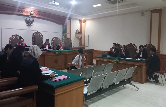 Sidang Pembacaan Surat Dakwaan  Seorang oknum pegawai  ASN Pemerintah Kabupaten Badung bernama I Putu Suarya Jumat (22/3/2024).
