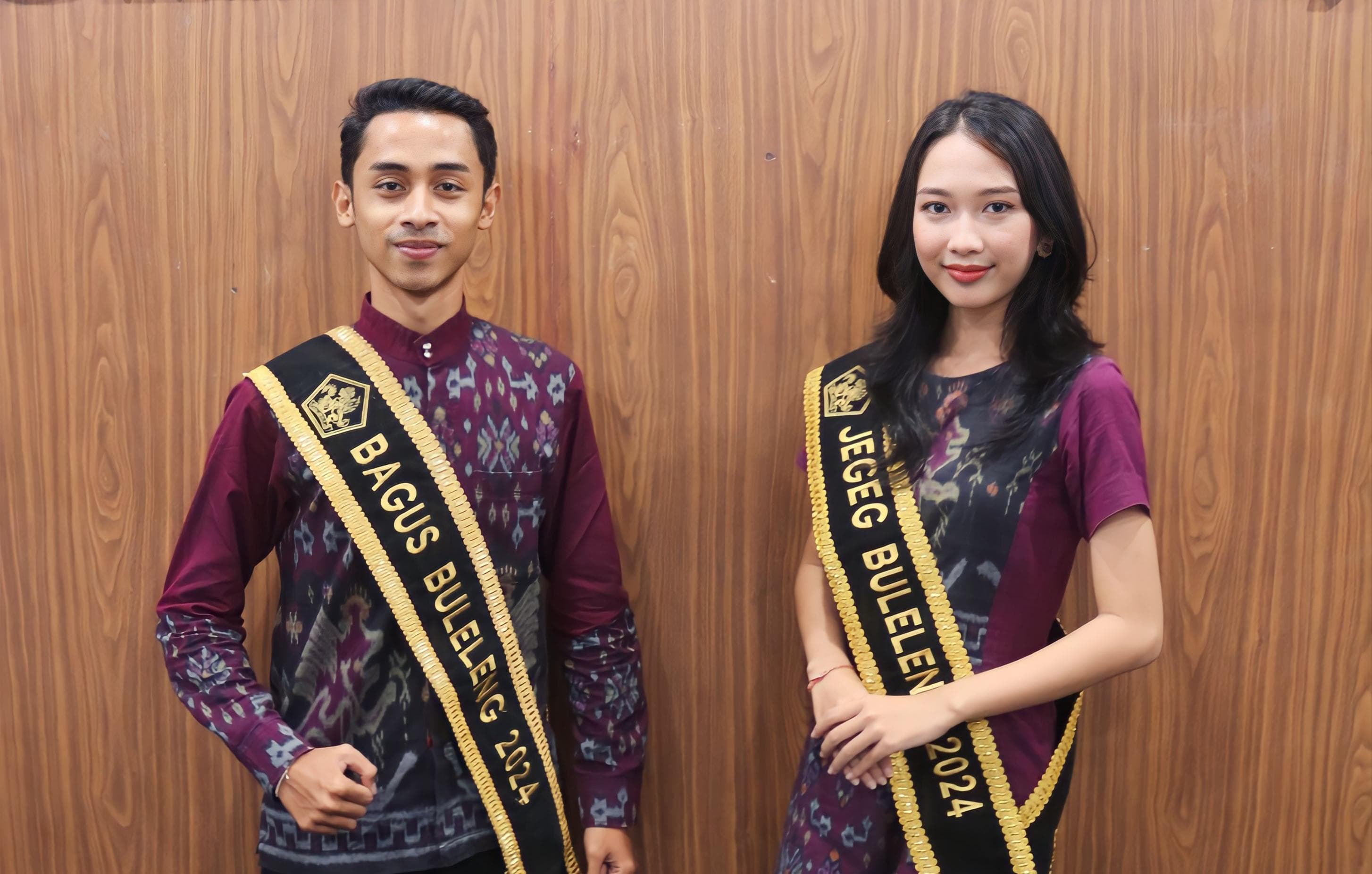 JEGEG BAGUS: Gede Oka Restu Pratama (kiri) dan Cendani Madya Nhingswari (kanan) terpilih sebagai Jegeg Bagus Buleleng