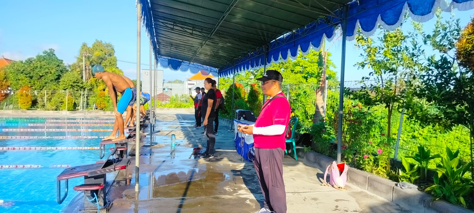 SELEKSI: Proses seleksi atlet cabang olahraga renang menghadapi Porjar Bali 2024.