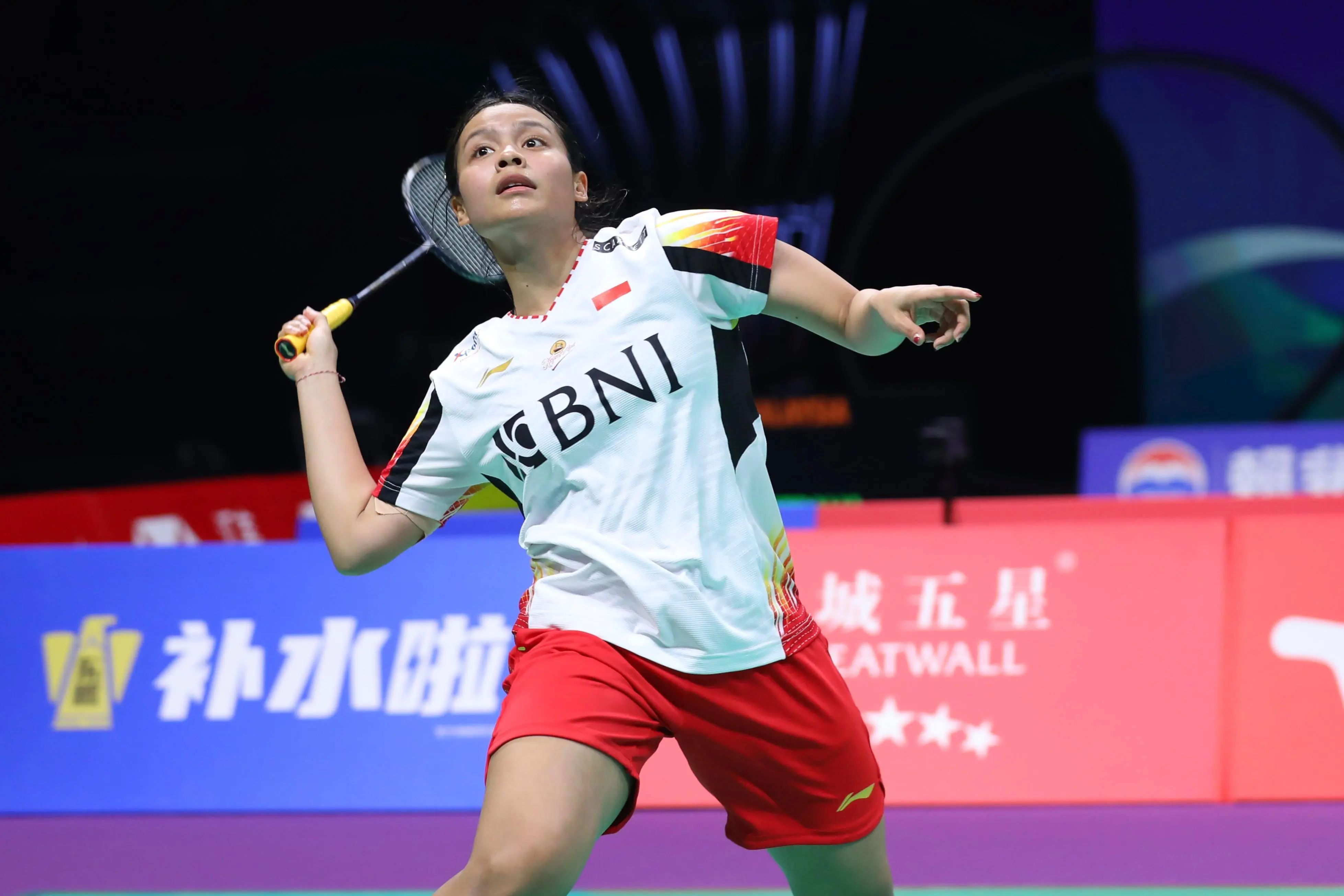 PRESTASI: Atlet badminton asal Buleleng, Komang Ayu Cahya Dewi saat berkompetisi pada ajang Piala Uber 2024.