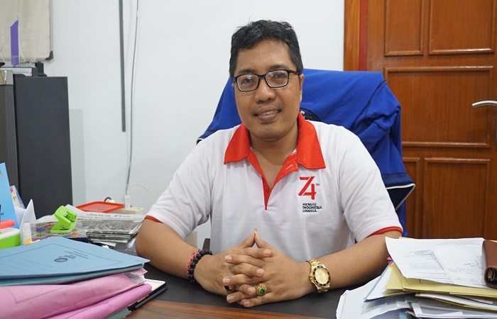 Kepala Dinas PUTR Buleleng, I Putu Adiptha Ekaputra. Buleleng akan memperbaiki jaringan irigasi di tiga wilayah, untuk memperkuat pengolahan tanaman pangan.