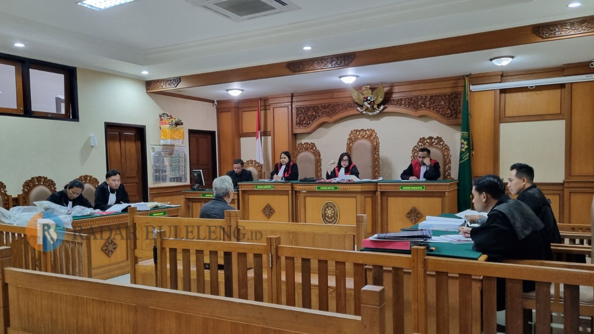 KASUS LIFT MAUT: Suasana sidang kasus lift maut Ayuterra Resort yang menyebabkan lima orang karyawan jadi korban.