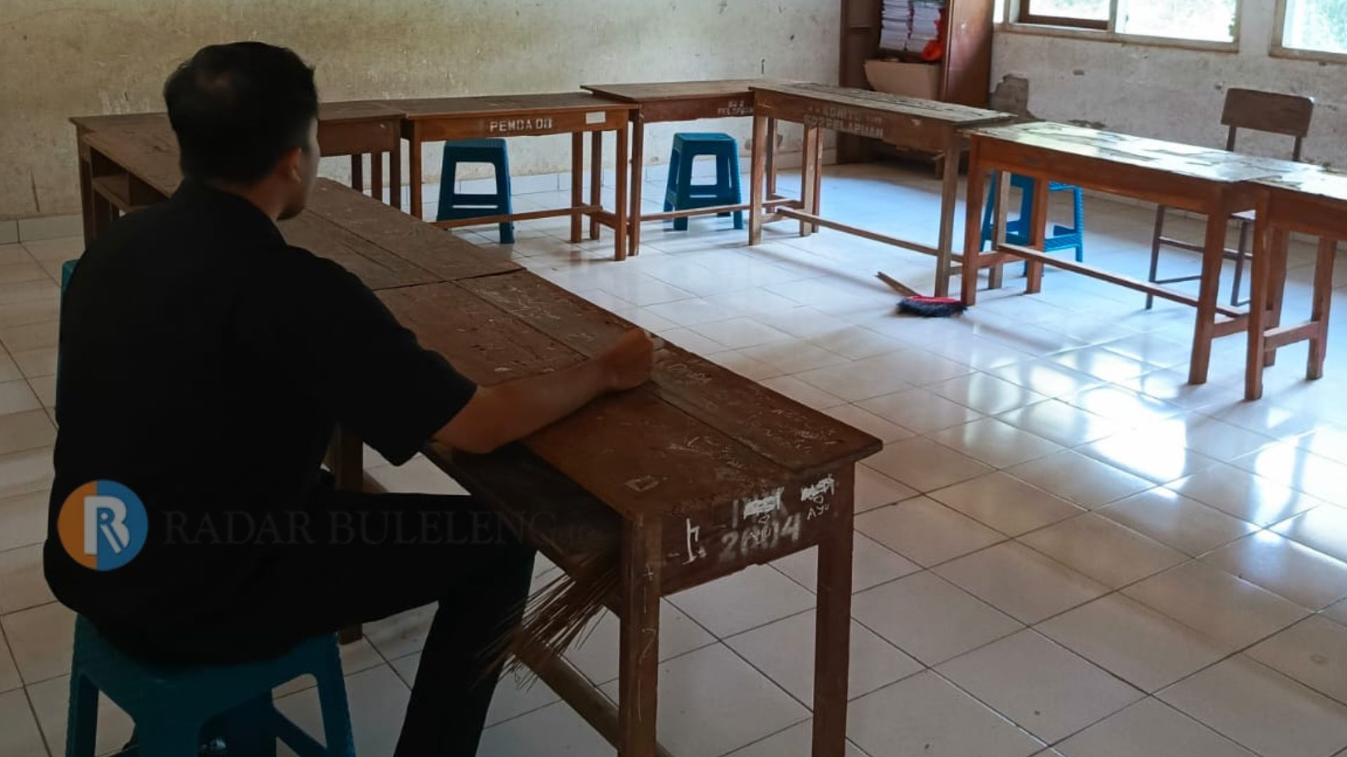 INFRASTRUKTUR PENDIDIKAN: Kondisi ruang kelas di SDN 2 Pelapuan, Kecamatan Busungbiu, Buleleng.