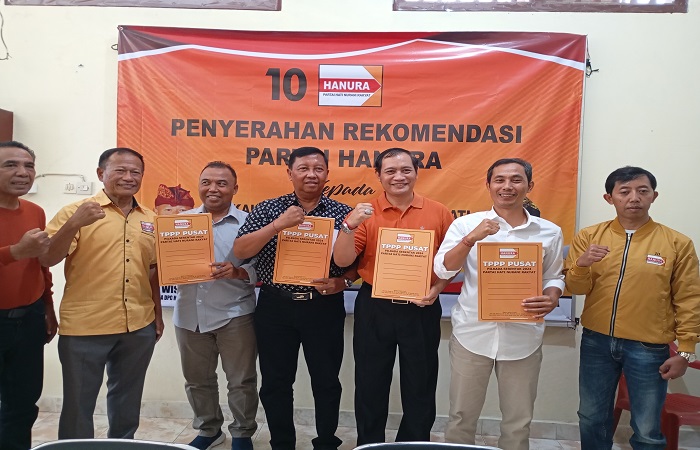 Semua bakal calon kepala daerah yang mendaftar di partai Hanura mendapatkan surat rekomendasi sementara.