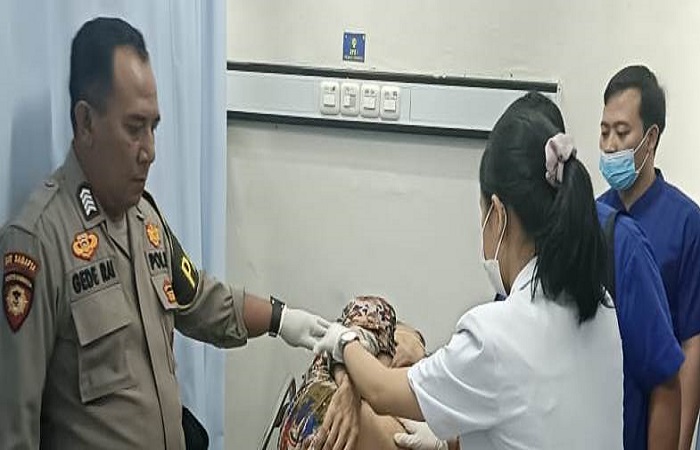 Kondisi WNA Georgil Shabalin asal rusia yang terlibat kecelakaan lalu lintas di daerah Baturiti Tabanan.