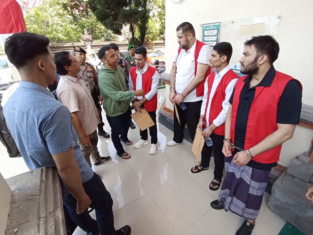 PLEIDOI: Empat anggota gangster asal Meksiko mengajukan pembelaan, Selasa 20 Agustus 2024.