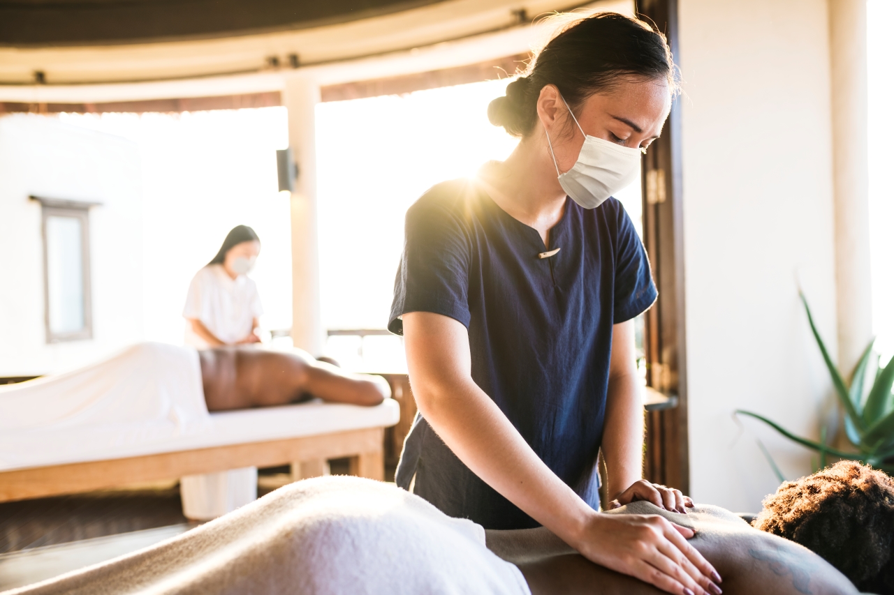 ilustrasi spa therapist
