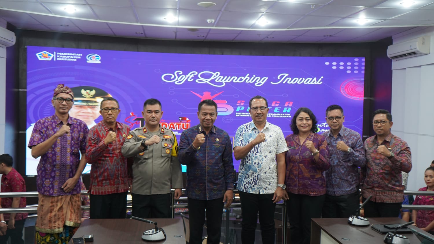TRANSFORMASI DIGITAL: Pj Bupati Buleleng, Ketut Lihadnyana meluncurkan 4 inovasi transformasi digital pelayanan publik Buleleng.