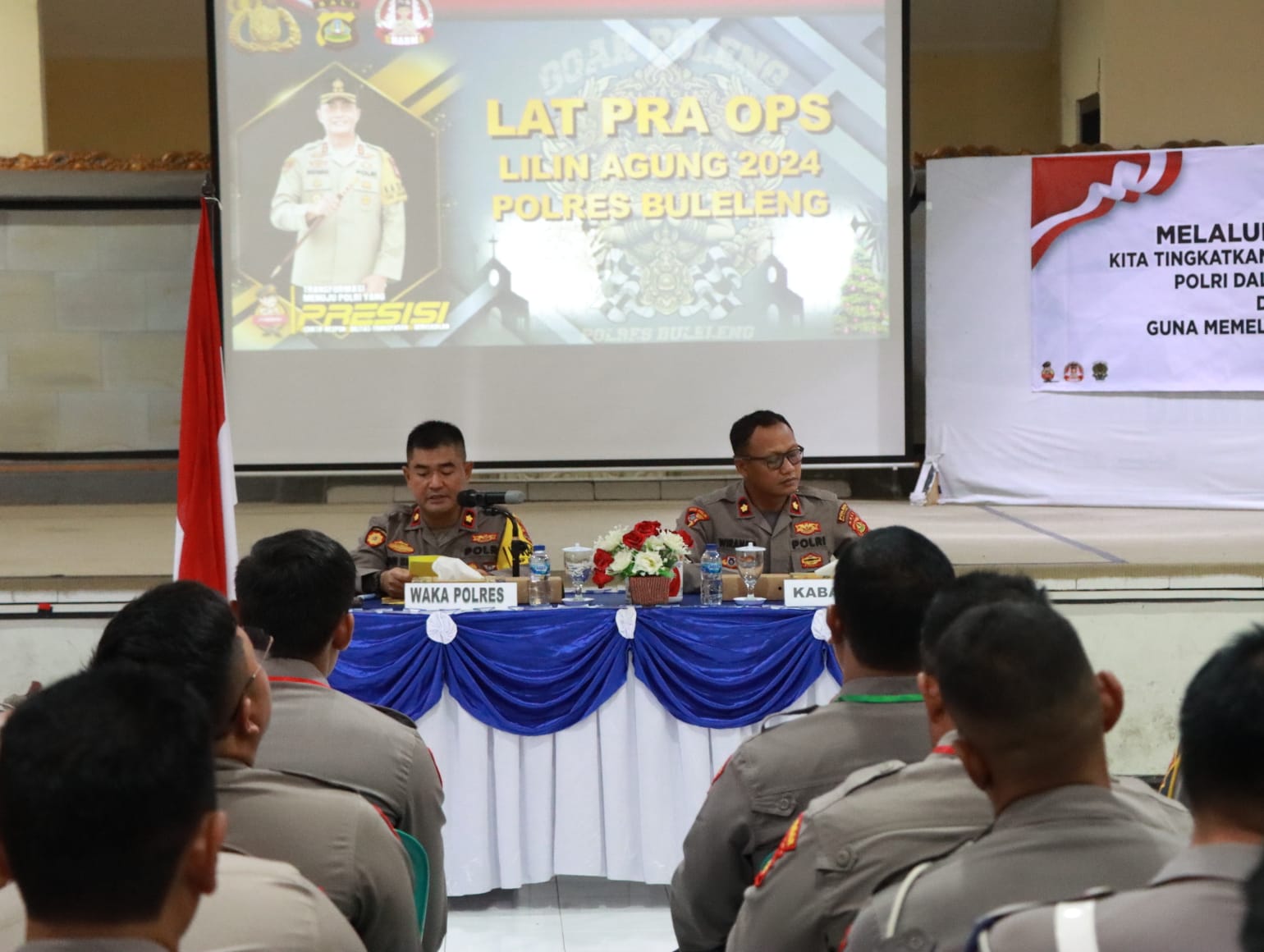 NATARU: Kegiatan Latihan Pra Operasi Lilin yang dilakukan Polres Buleleng.