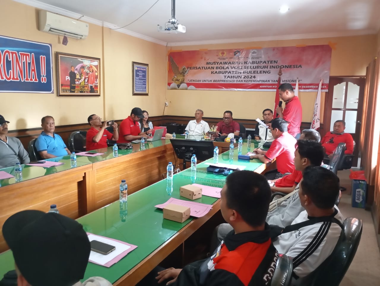 MUSKAB: Suasana musyawarah PBVSI Buleleng.