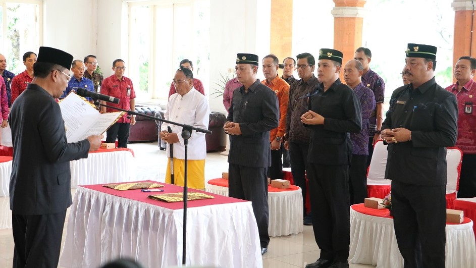 PERUMDA: Suasana pelantikan Direksi Perumda Swatantra Buleleng.