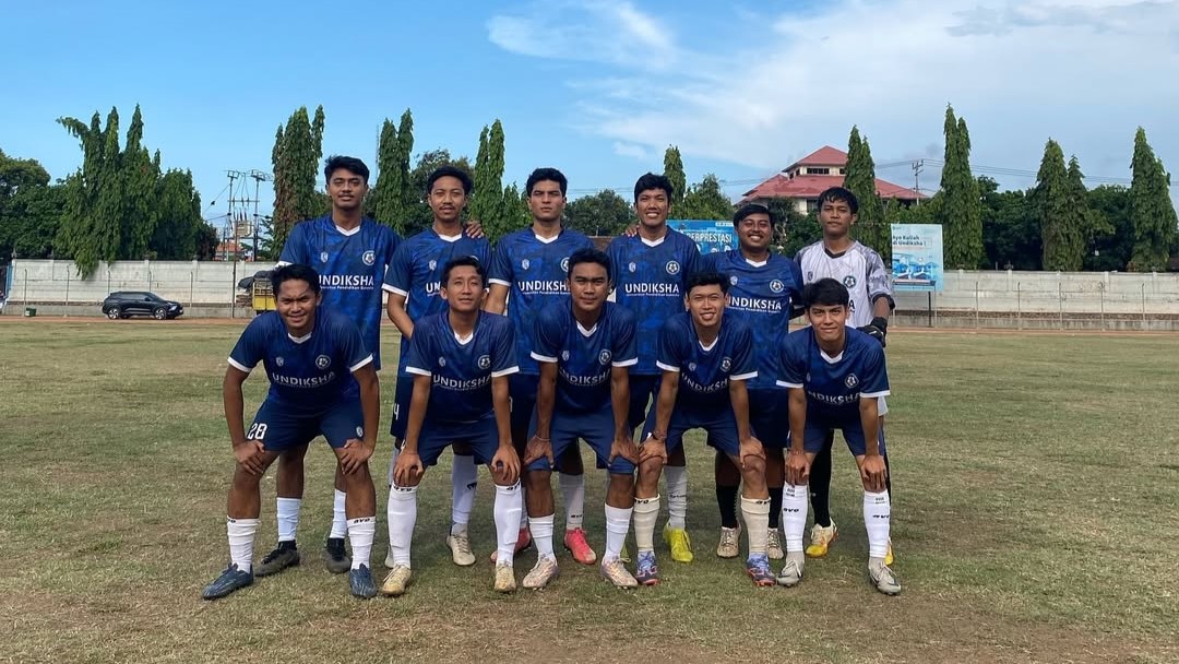 MENUJU LIGA 4: Skuad Undiksha FC saat melakukan uji coba di Stadion Mayor Metra beberapa waktu lalu.