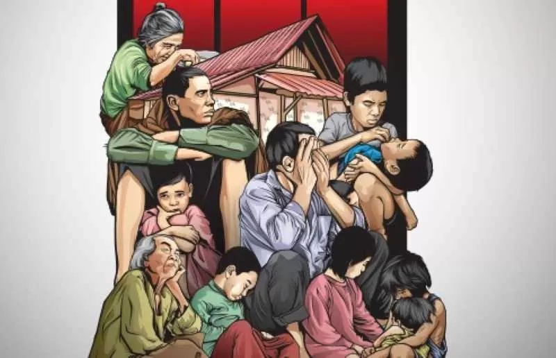 Ilustrasi kemiskinan