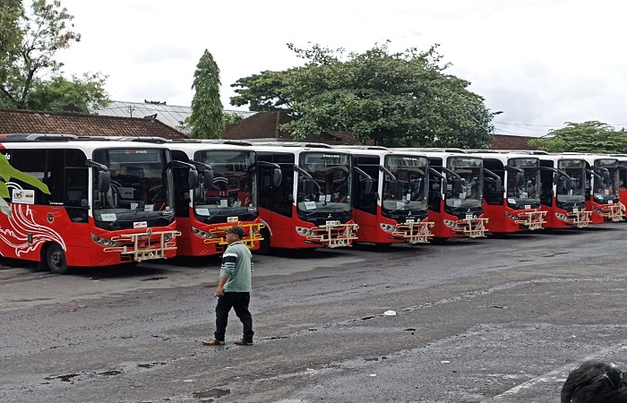 Tercatat total 105 Bus Trans Metro Dewata (TMD) yang tak beroperasi, di antaranya 52 bus di Terminal Ubung dan 53 bus di Central Parkir. 
