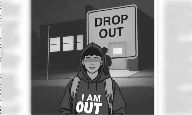Ilustrasi drop out