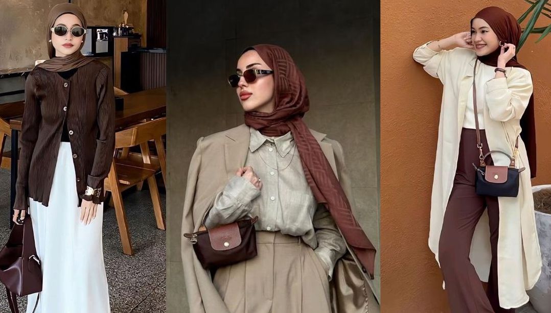 MOCHA MOUSSE - Warna earth tone seperti mocha mousse menjadi warna baju lebaran tahun ini.