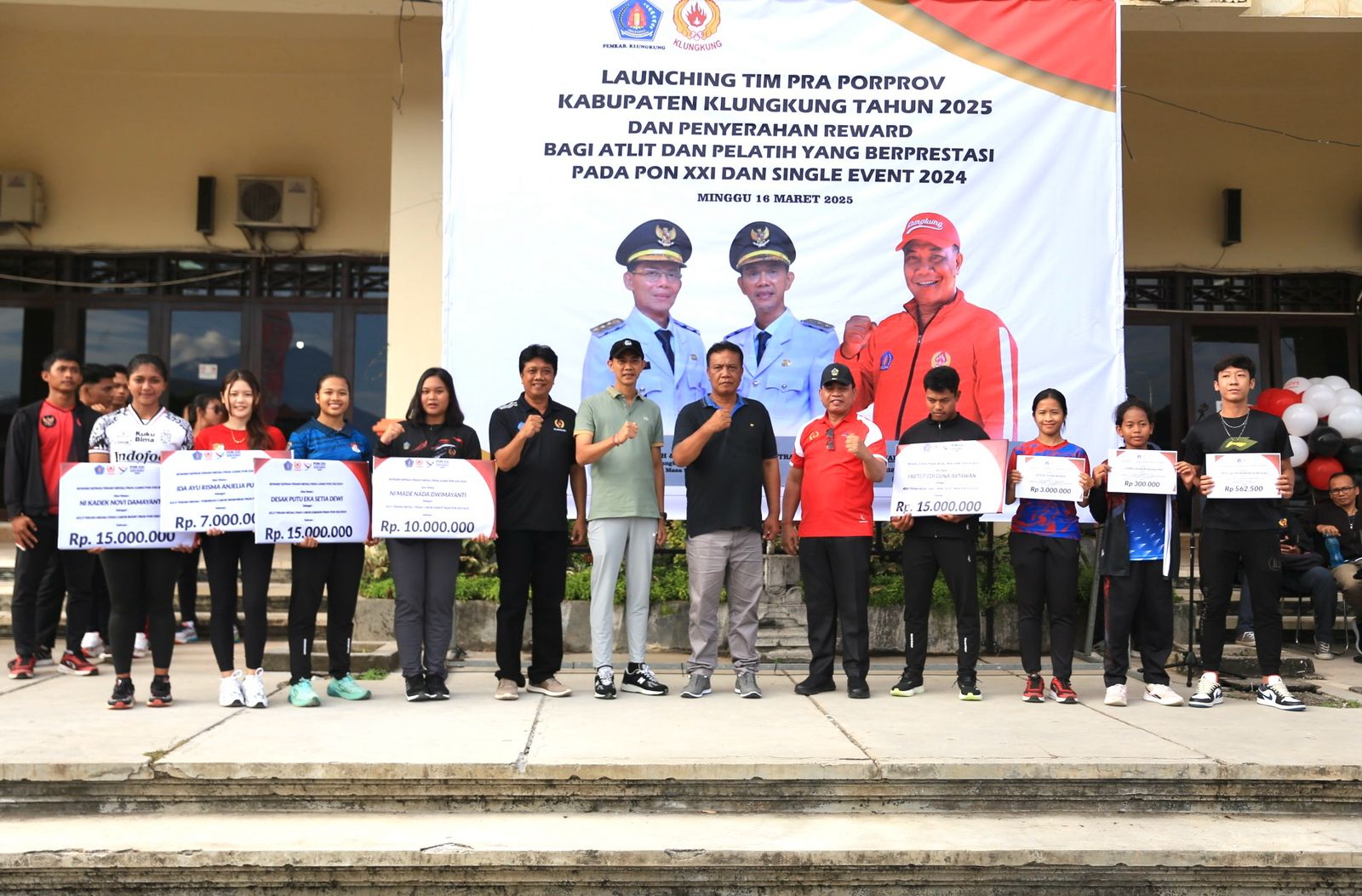 MENUJU PORPROV BALI: Peresmian tim bayangan Kabupaten Klungkung menuju Porprov Bali 2025.