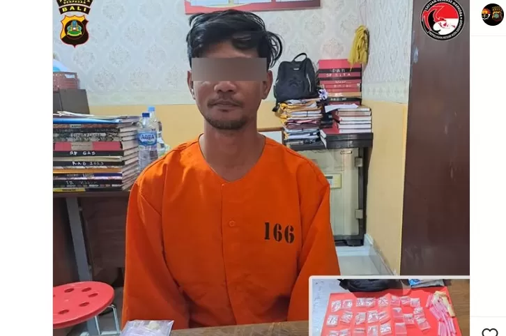 Seorang Driver ojol diamankan karena mengedarkan sabu-sabu.