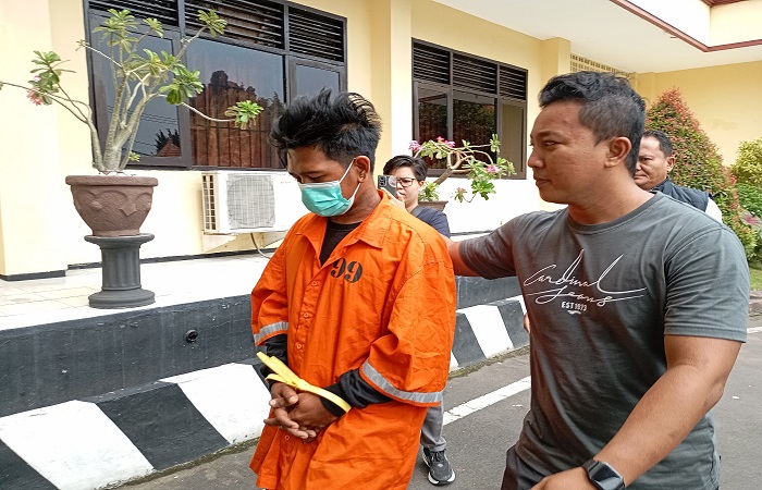 Pelaku KS yang merupakan residivis, kini harus berurusan dengan polisi lagi gara-gara sabu sistem tempel.