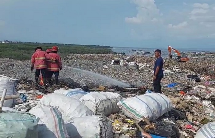 TPA Suwung kembali terbakar, Kamis lalu (10/4) pada pukul 14.40 WITA.