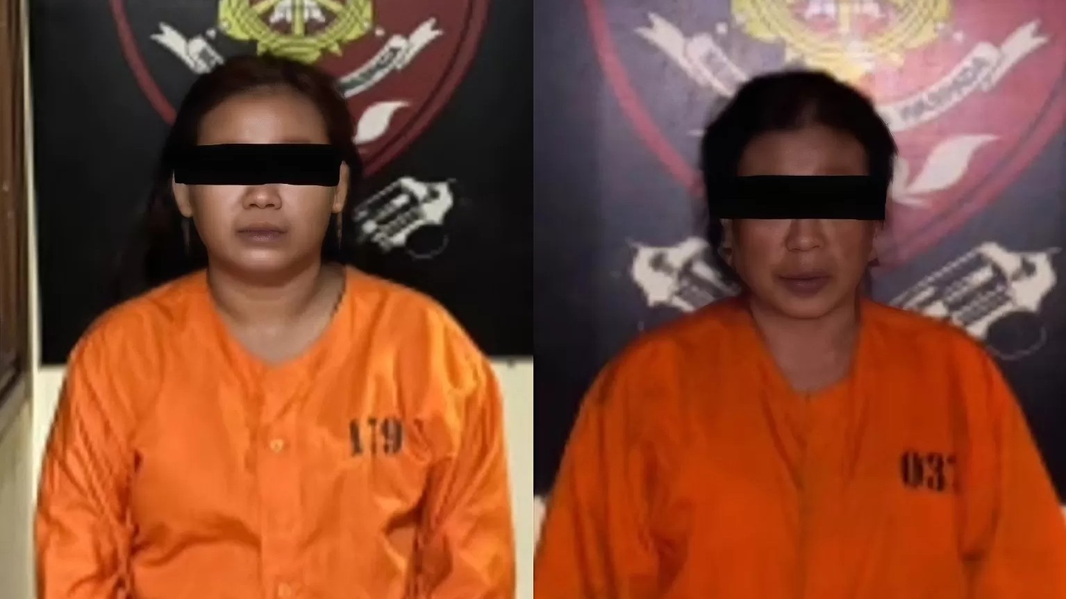 KOMPLOTAN MALING: Tersangka Susilowati (kiri) dan Vela (kanan). Mereka merupakan komplotan maling spesialis menyasar mini market.