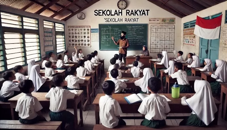 Ilustrasi sekolah rakyat