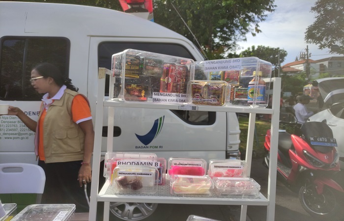 BBPOM di Denpasar menggelar edukasi di Denpasar, terkait beberapa jenis produk yang mengandung bahan berbahaya.